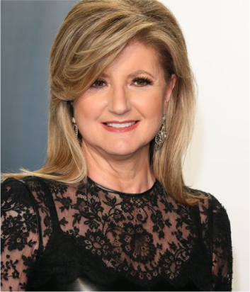 A front shot of Arianna Huffington